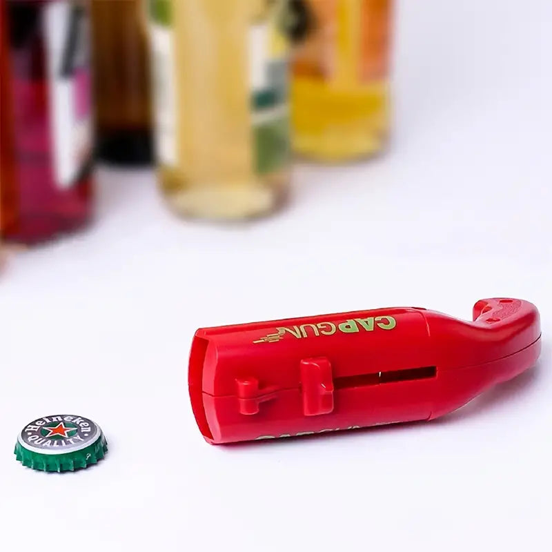 Pistolen-Flaschenöffner mit Korkenzieher – Partyspass garantiert!
