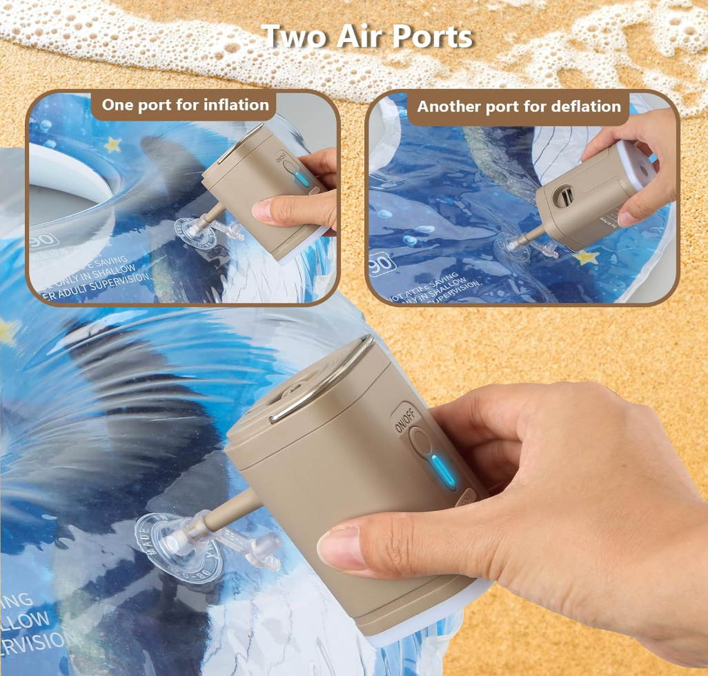 Air Bank Luftpumpe mit Licht