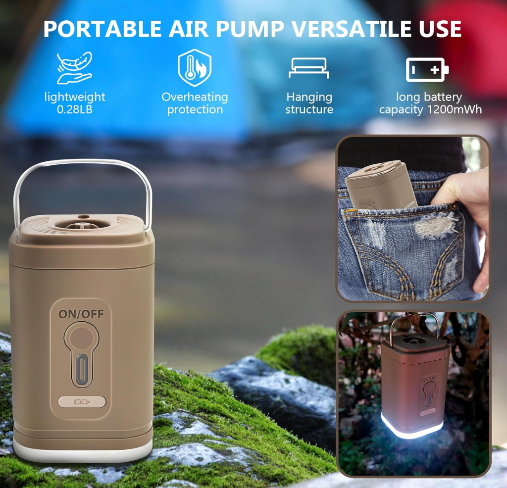 Air Bank Luftpumpe mit Licht